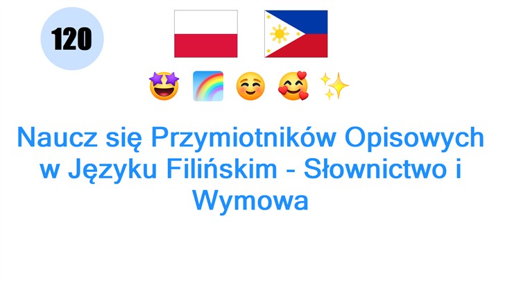Naucz się Przymiotników Opisowych w Języku Filińskim - Słownictwo i Wymowa